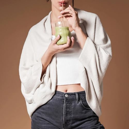 Hixiaohe Pashminas Shawl Wraps for Women Casual Soft Blanket Scarves Fashion Warm Scarf with Sleeves2