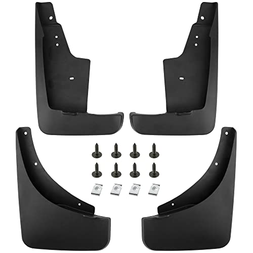 BOXI (Set of 4) Front and Rear Side Mud Flaps Splash Guards Mudflaps Fits for Jeep Compass 2011 2012 2013 2014 2015 2016 | Not fit any modifications, aerodynamics packages | Replaces 82212513 82212514
