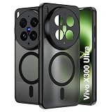 FDHYFGDY Cover Magnetica per Vivo X300 Ultra Custodia, Cover in PC Ultrasottile e Antigraffio+Silicone Morbido Antiscivolo Sul lato, Antiscivolo e Antiurto, Scocca Traslucida Satinata