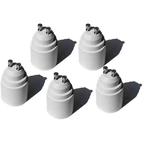 5-Pack GU10 to GU10 GZ10 Adapter FINELED 2 Pin Bayonet(Gu10) Base Lamp Socket Converter Extender Cover