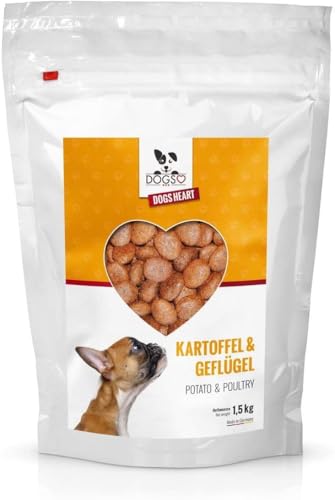 DOGS-HEART Geflügel & Kartoffel (5kg) Getreidefreies Hundefutter mit hohem Fleischanteil, Glutenfrei