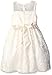 American Princess Girls' Embroidered Peal Neckline Dress