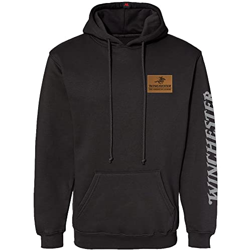 Winchester Legend Collection Rider Crest Banner Made in the USA Fleece Pullover Hooded Sweatshirt for Men2