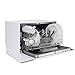 DELLA 6 Place Settings Compact Coutertop Dishwasher Mini Dish Washer Rack and...