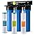 iSpring Whole House Water Filter System, Reduces Sediment, Iron, Hydrogen Sulfide, PFAS, Lead, Chlorine, Chloramine, Manganese, 3-Stage Whole House Water Filtration System, Model: WGB32B-MKS