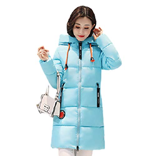 Veste longue d'hiver AKT femme XL : parka chaude et épaisse à capuche imperméable