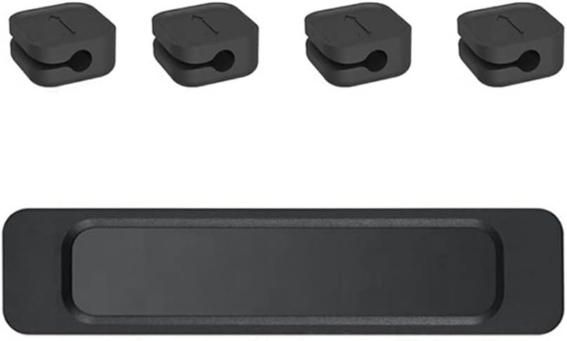 4 Holes Magnetic Cable Organizer Desktop Clip Cord Management for Headphone Holder Wire Winder Protector(E)
