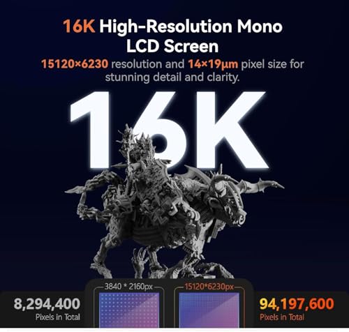 Image of 3IDEA CR Halot-X1 Combo Resin 3D Printer, 10.1 inch 16K Mono LCD, 14x19 μm, 170 mm /h High-Speed Printing, Intelligent Resin Management, Fully Assembled Auto Leveling, Large Print Size 8.33*4.66*7.87 in