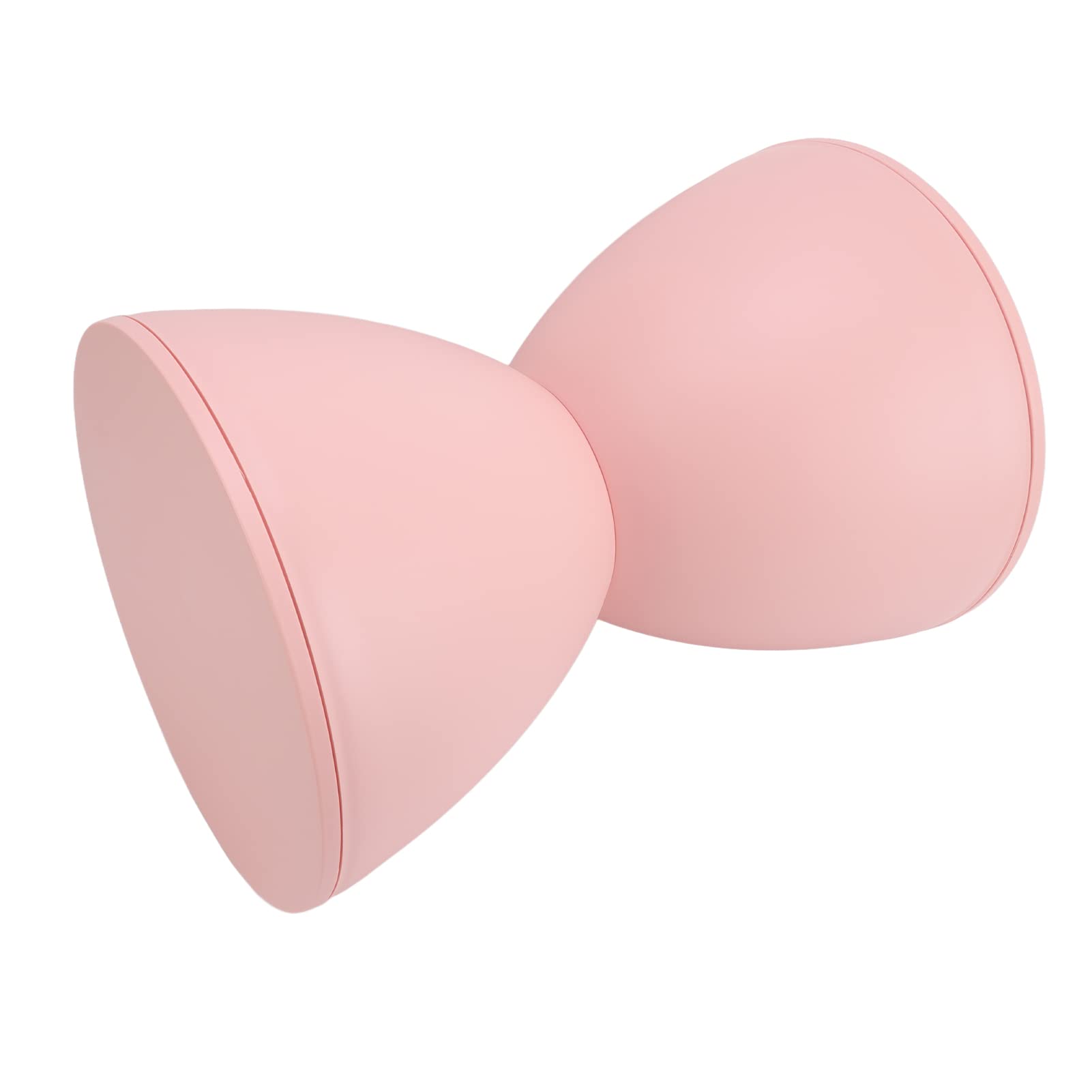 Sgabello in Plastica a Forma di Clessidra, Stile Nordico Moderno Rotondo, Sgabello Multifunzionale per Camera, Soggiorno, Bagno, Camerino, Tavolino di Supporto, Resistente, Rosa -