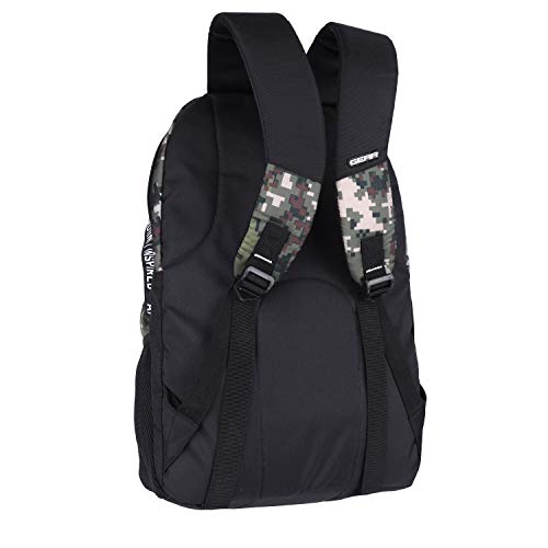 Image of Gear Statement Century 28 Ltrs Black-Camo Multipurpose Backpack for school, college, casual use (BKPSMTCNT0114)