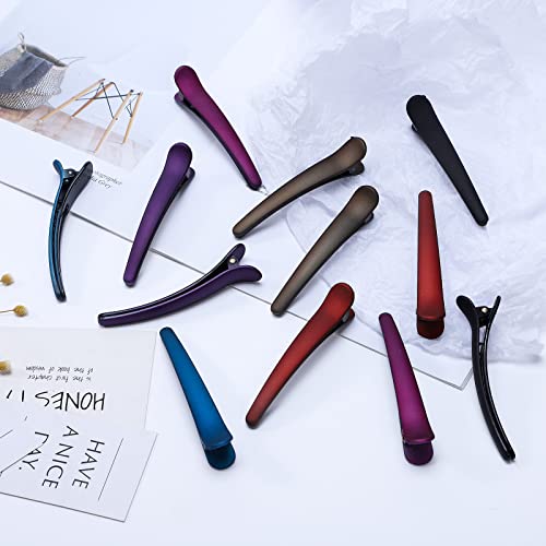 Pinzas de cabello coloridas de plástico 12 pcs miniatura 6