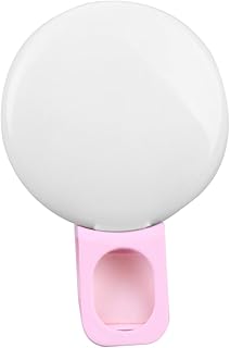 POPETPOP Luz Led para Luz Portátil Clip De Luz De Anillo De Teléfono En Luz De La Cámara Selfie Lente Círculo Autofoto Condujo Luz del Ordenador Portátil Mini Luz para Rosa