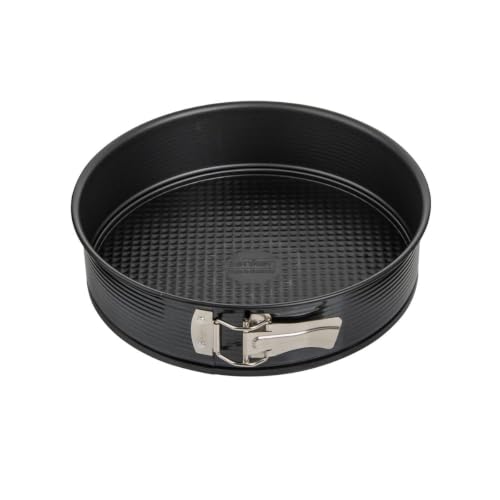 Zenker Black Metallic Molde Repostería Roscos y Molde Bizcocho, Molde Desmontable 28 cm Doble Base, Acero con Revestimiento Antiadherente Teflon, Molde Tarta Resistente +230ºC, Color Negro, 1ud.