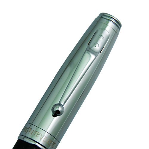 Stylo plume Monteverde Invincia en fibre de carbone gris haute qualité