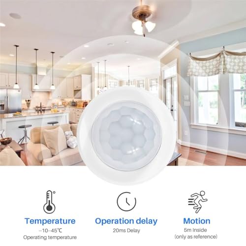 Image of ‚Smart Home Wireless Motion Sensor: Instant PIR Detection Zigbee 3.0 Connectivity for Automated Lighting & Enhanced Security