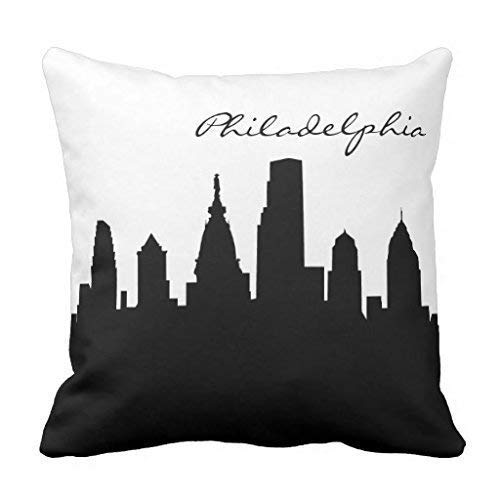 GOOESING Vintage géraniums avec Oreiller Rose Corail Plaid Pattern Coque 18x18 inch 20 Cover