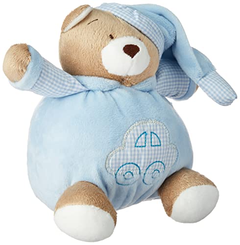 Zip Urso Nino 15Cm Azul Bebê