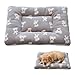 Alfombrilla de cama para perros, mullida, suave y cálida, lavable, gruesa, cojín para gatos, alfombrilla suave para dormir para perros grandes y pequeños (48 x 34 cm)