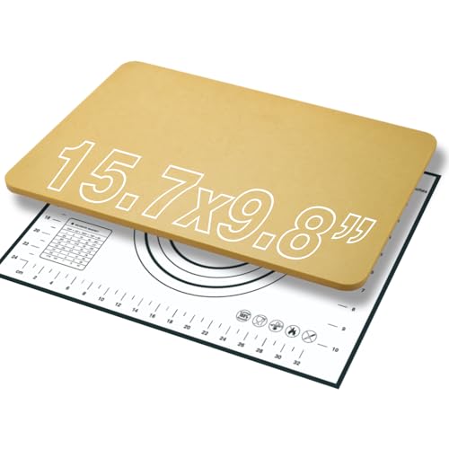 Wooden Wedging Board for Pottery - Clay Mat and Sculpting Tool for Handbuilding, Ceramics, and Crafting - Pottery Accessories for Adults (15.7inx9.8in-No Handle-with mat)