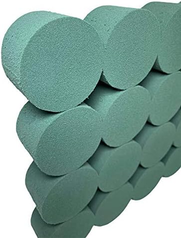 Silk Flower Warehouse 20 x Wet Cylinder for Fresh Flowers Foam Sponge for Weddings & Florist Floral Funeral Arrangements DIY Craft Supplies