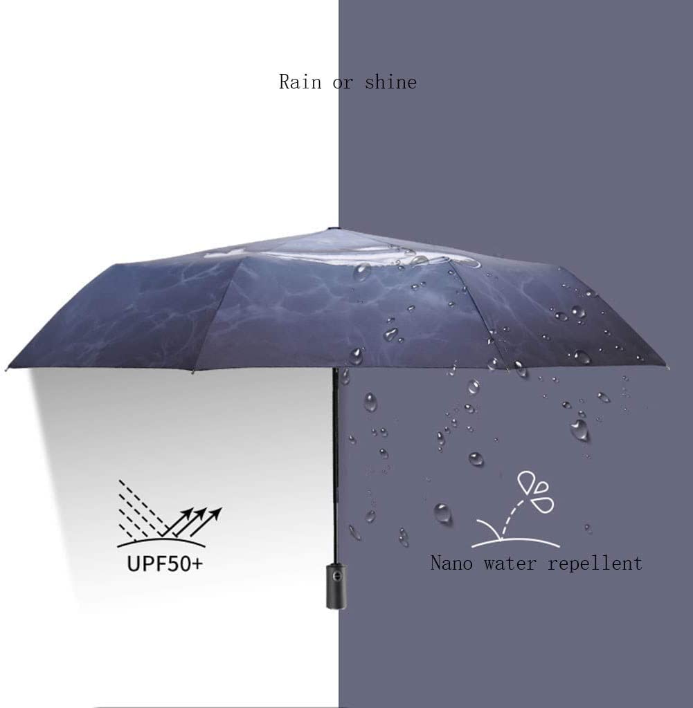 Parasol Damski Parasol Anty-ultrafioletowy, Automatyczny Kompaktowy Parasol Podwójnego Zastosowania, Odpowiedni Do Składanego Parasola Podróżnego Parasolka Kobieca (Color : Automatic)