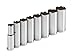 TEKTON 1230 3/8-Inch Drive Deep Socket Set, Metric, 10 mm - 19 mm, 8-Sockets