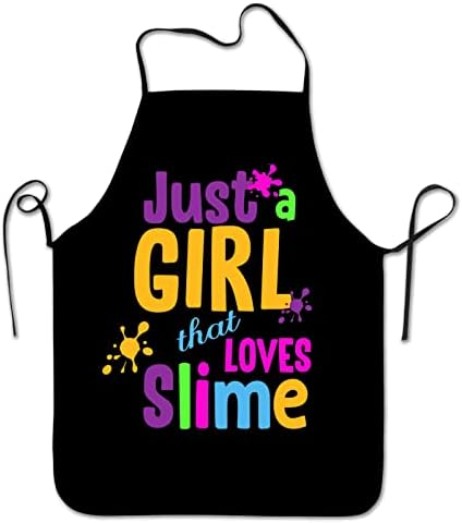 Funny Cooking aprons for women, Slime Apron for Girl Painting Grilling BBQ Kitchen Chef Gifts for Daughter Wife Birthday
