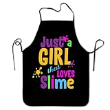 Funny Cooking aprons for women, Slime Apron for Girl Painting Grilling BBQ Kitchen Chef Gifts for Da