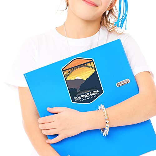 Image of New River Gorge National Park Sticker Decal Notebook Car Laptop 4 inchx5.5 inch (Color)