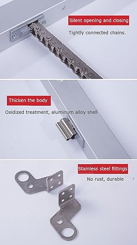 Actuador automático de tragaluz con carrera ajustable para un control eficiente del flujo de aire 4