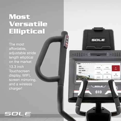Image of SOLE Fitness Elliptical Exercise Machines, Models E25, E35, E95, E95S, E98, Elliptical Machines for Home Use, Home Exercise Equipment for Cardio Training, Work from Home Fitness Stepper Machine