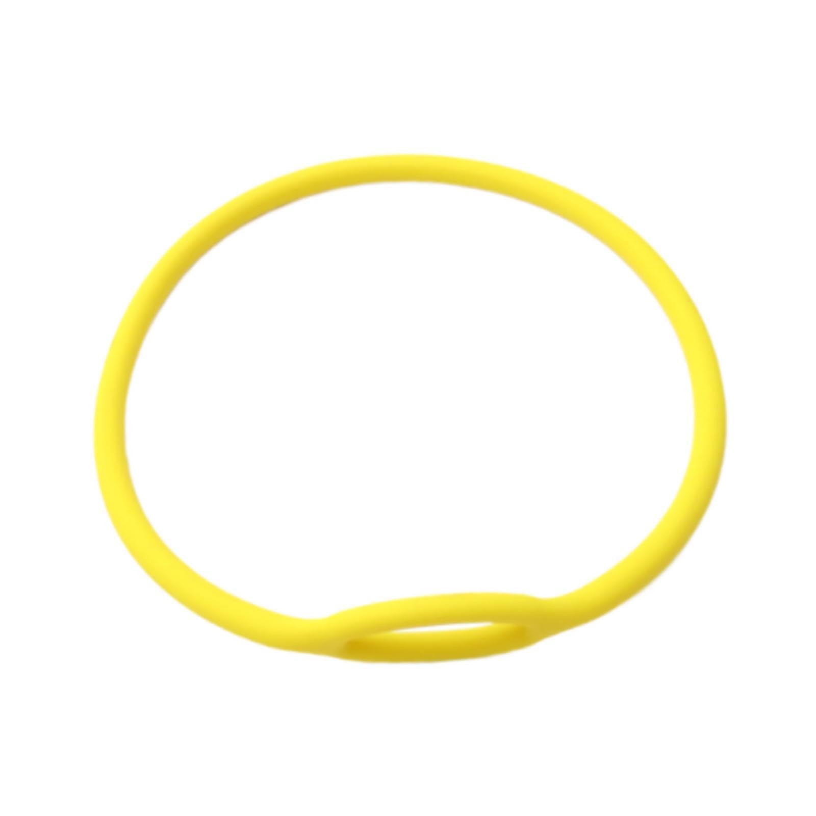 Baoblaze Scuba Diving Regulator Necklace, Mouthpiece Regulator Necklace, 56cm Diving Silicone Regulator Necklace Holder, Yellow, 18cm