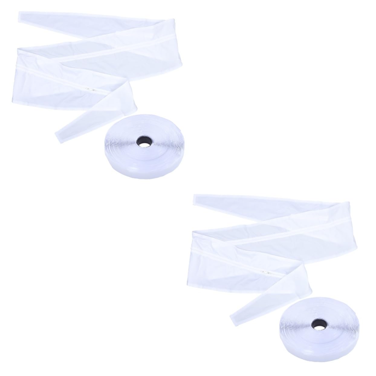 Cabilock 2 Set Panno per aria condizionata mobile film bloccante pos condizionatore portatile condizionatori Guarnizione per aria condizionata da 4 m Kit di sigillatura per finestre da 4 m