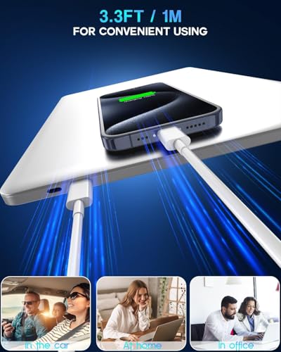 Image of 1Pack for Apple USB C to USB C Charging Cable 60W,Long Type C to C Fast Charger Cord,for iPhone 15 /16,15 /16 Pro,15 /16 Plus,15 /16 Pro Max,for MacBook Pro /Air,for iPad Air 4 /5,Mini 6 /Pro12.9in /11