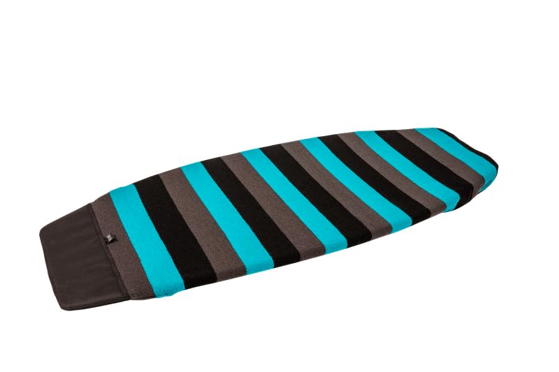 Ronix Surf Sock - Wide Nose - Aqua Blue/Black/Grey - Up To 6'