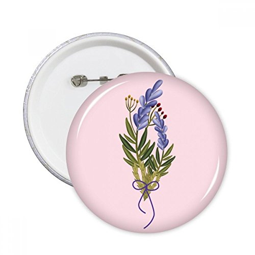 Pins rond bleu lavande pour customiser les vêtements ternes avec un motif floral