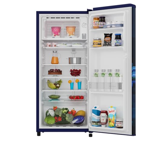Image of Whirlpool 192 L 4 Star Icemagic Powercool Direct-Cool Single Door Refrigerator (215 IMPC PRM 4S SAPPHIRE PEONY-Y, Blue, 2026 Model)
