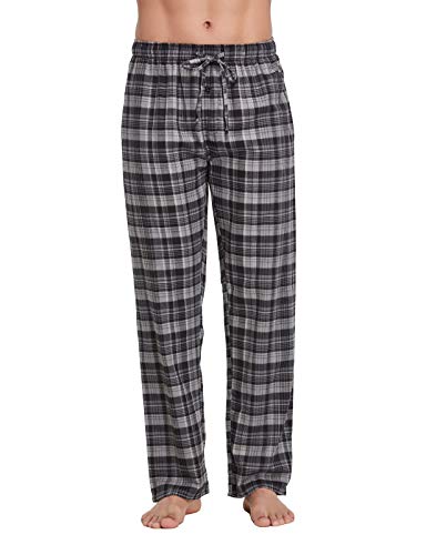 CYZ Men's 100% Cotton Super Soft Flannel Plaid Pajama Pants-F206-2XL