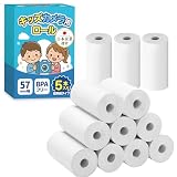 キッズカメラ トイカメラ カメラ デジタルカメラ 子供用インスタントカメラリフィルプリント用紙 フォトプリンター 感熱紙ロール プリント ロールプリンター用紙 57Φ25mm 57*25MM (5)