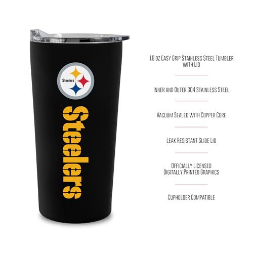 Image of Rico Industries NFL Football Soft Touch, Easy Grip Tumbler