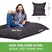 Green Bean Sitzsack XXL 140x180 cm Indoor & Outdoor - Riesensitzsack wetterfest für Erwachsene...