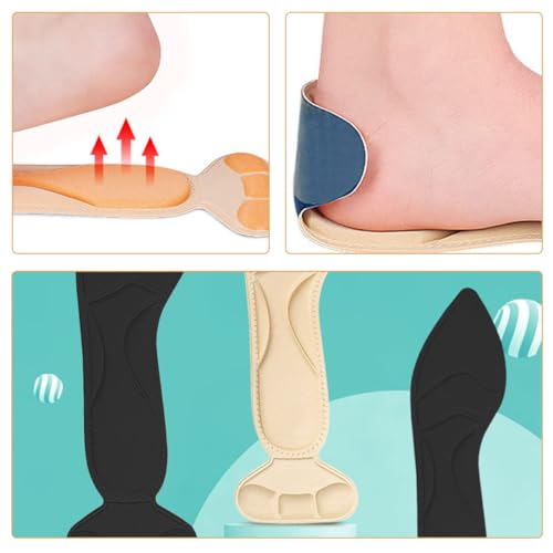 2 pares de plantillas de espuma para tacones altos para mujer miniatura 3