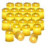 【Uso amplio】: estas velas LED corrugadas pueden crear un ambiente cálido y romántico, no solo se pueden usar ampliamente para decorar casas, bares, hoteles, fiestas, cumpleaños, vacaciones, bodas y otras ocasiones en interiores, sino que también se pueden usar para jardín bodas, banquetes a la luz de las velas al aire libre, campamentos y otras ocasiones al aire libre, también es un accesorio decorativo ideal para Halloween y Navidad