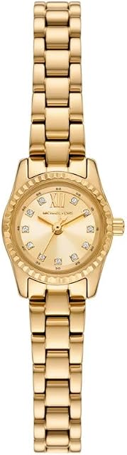 Michael Kors Lexington Three-Hand Ensemble cadeau de montre et bracelet en acier inoxydable pour femmes (modèle : MK4817SET)