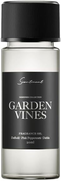 Diffuser Oil - Garden Vines Designer Collection | Aromatherapy Home Fragrance | Luxurious Scent with Notes of Daffodil, Pink Peppercorn, Dahlia (120ml)