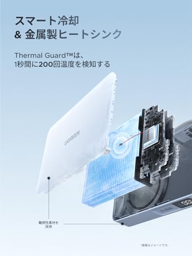undefined UGREEN MagFlow Qi2 25W 認証 モバイルバッテリー (10000mAh・30W) USB-Cケーブル内蔵 iPhone17-16シリーズ 25W Magsafe対応 マグネット式ワイヤレス急速充電 ディスプレイ搭載 25Wワイヤレス充電/30W有線充電対応 強力な吸着力 PSE技術基準適合 iOS 26バージョンのスマホに対応 マグネット対応機種に適用 PB773 の商品画像 8