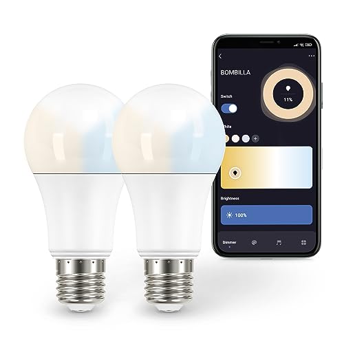 Garza ® Smarthome, Pack 2 Bombillas LED Estandar Inteliegente Wif...