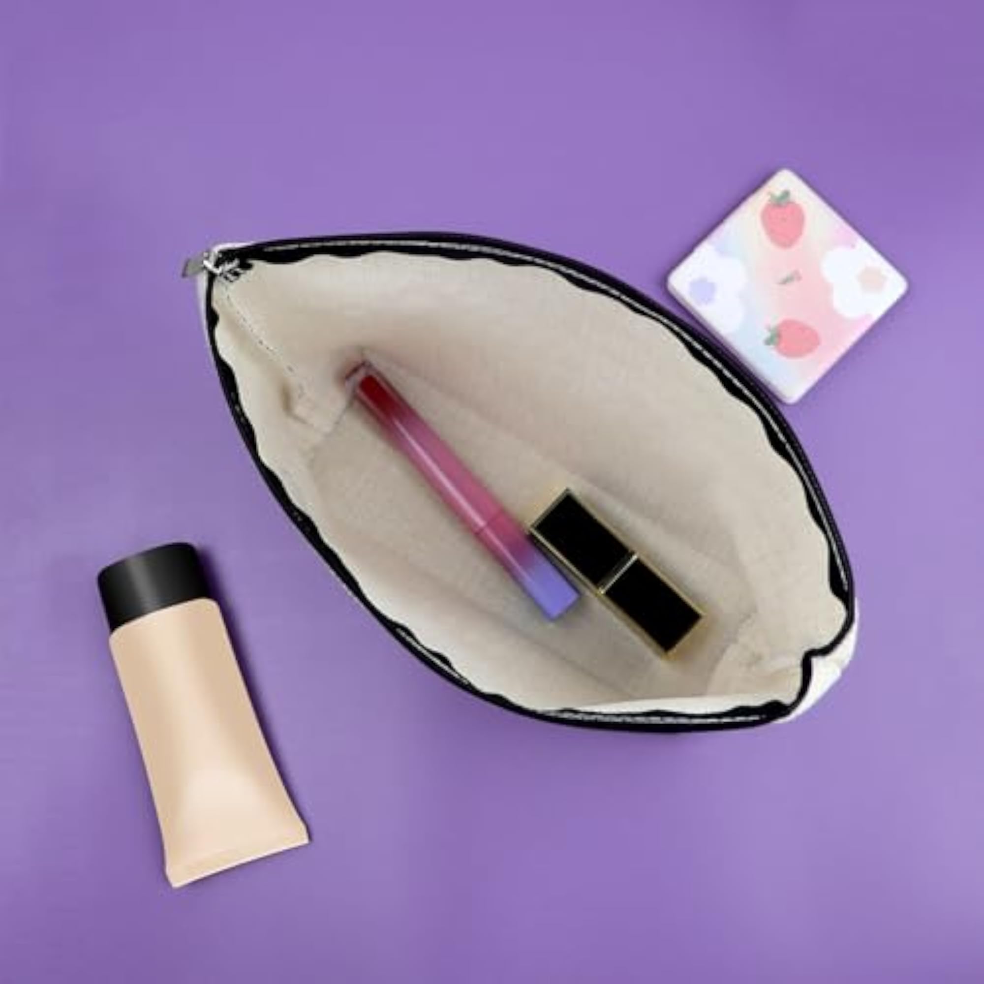 Breast Cancer Awareness Makeup Bag for Women