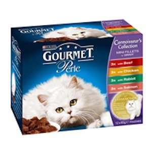 Gourmet Perle Connoisseurs Selection (Beef, Chicken, Rabbit, Salmon) - 12pack -