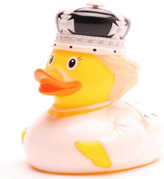 Queen Camilla Badeente – inkl. Gummienten-Schlüsselanhänger im Set I Quietscheente I Geschenk für Royal Fans Queen Camilla Badeente – inkl. Gummienten-Schlüsselanhänger im Set I Quietscheente I Geschenk für Royal Fans